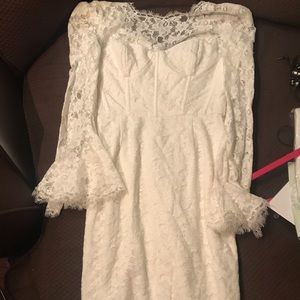 BCBG white dress